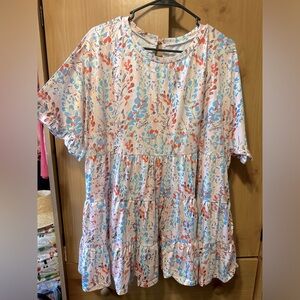 Plus size baby pink shirt